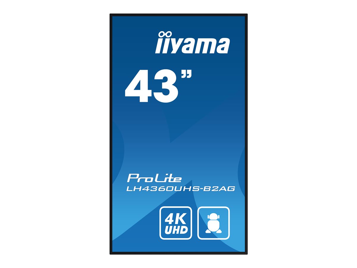 iiyama ProLite LH4360UHS-B2AG 43" Třída (42.5" zobrazitelný) displej LCD s LED podsvícením - 4K - pro digital signage – foto 2