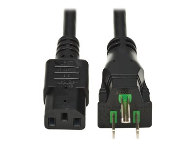 Eaton Tripp Lite Series Safe-IT Antibacterial Hospital-Grade Power Cord, 5-15P to C13