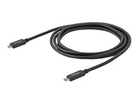 StarTech.com USB 3.1 / Thunderbolt 3 / DisplayPort 1.2 USB Type-C kabel 50cm Sort