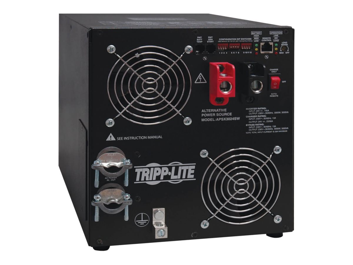 Tripp Lite 3000W APS 24VDC 230V Inverter / Charger w/ Pure Sine-Wave Output Hardwired