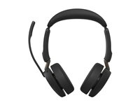 Jabra Evolve3 65 UC Stereo - headset - USB-C via Bluetooth adapter, USB-C - Zoom Certified - with charging stand