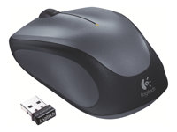 Logitech M235 - Maus - Für Rechtshänder - optisch - kabellos - 2.4 GHz - kabelloser Empfänger (USB) - Grau
