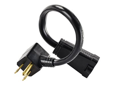 CyberPower GC201 - Power extension cable - NEMA 5-15, NEMA 5-15P (R) to NEMA 5-15 (F) - AC 125 V - 13 A - 15.2 cm - black