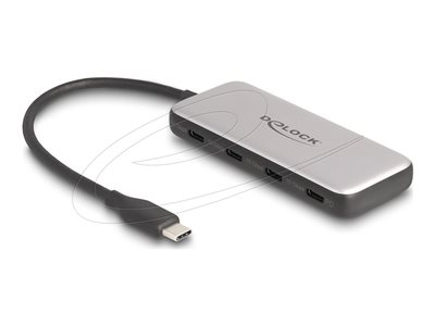 DELOCK USB 10 Gbps USB Type-C Hub mit 4x USB Type-C Buchse HUBs