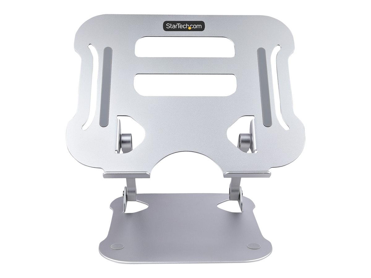 StarTech.com Laptop Stand for Desk, Ergonomic Laptop Stand Adjustable Height, Aluminum, Portable, Supports up to 22lb (10kg), Foldable Laptop Holder for Desk - Angled Notebook Computer Riser/Lift (ADJ-LAPTOP-RISER) - stojánek na notebook – foto 2