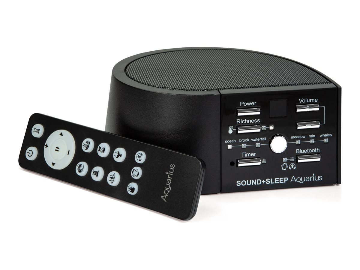 Sound+Sleep Aquarius Portable Wireless Speaker - Black/Silver - ASM1029