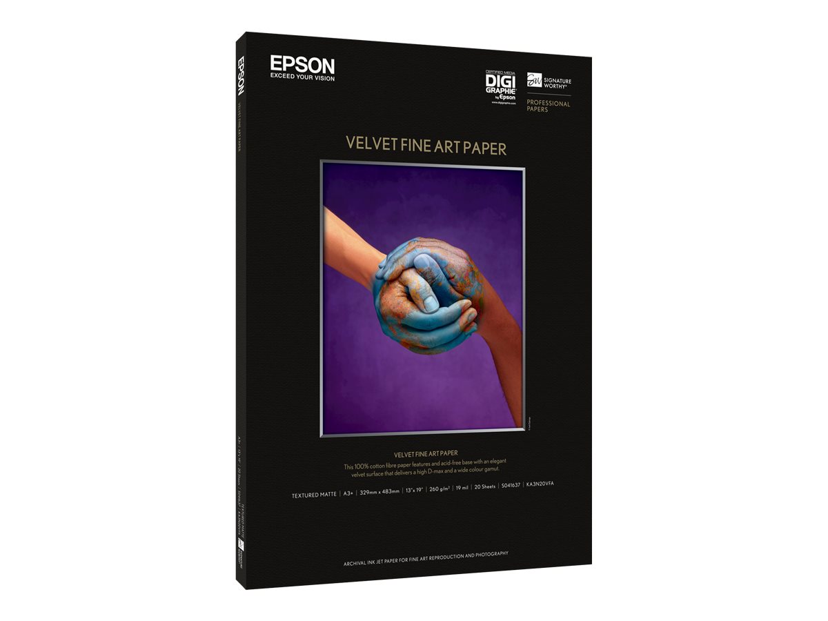 Epson Fine Art Velvet - umělecký papír - 25 listy - A2 – foto 2