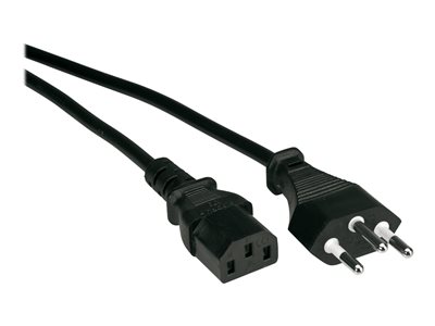 VALUE Netzkabel T12 auf C13 schwarz 1,8m, VALUE  (BILD2)