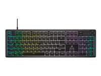 CORSAIR K55 CORE RGB Tastatur Gummitrykknap RGB/16,8 millioner farver Kablet USA 