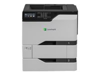Lexmark CS725dte - Printer - colour - Duplex - laser - A4/Legal - 1200 x 1200 dpi - up to 47 ppm (mono) / up to 47 ppm (colour) - capacity: 1200 sheets - USB 2.0, Gigabit LAN, USB 2.0 host
