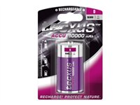 tecxus Mono D-type Batterier til generelt brug (genopladelige) 10000mAh