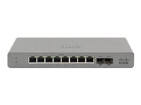 Cisco Meraki Go GS110-8 Switch managed 8 x 10/100/1000 + 2 x SFP (mini-GBIC) (uplink) 