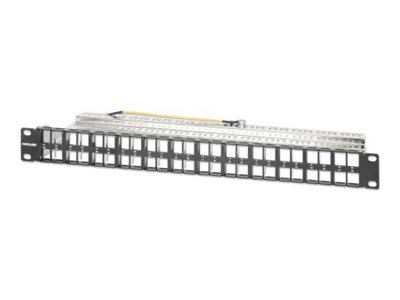 blank keystone patch panel - 1U - 19"