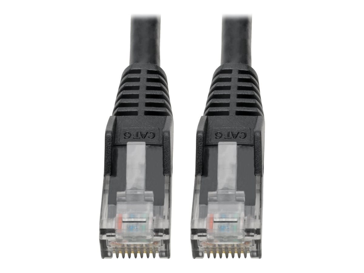 Tripp Lite Premium Cat6 Gigabit Snagless Molded UTP Patch Cable, 24 AWG, 550 MHz/1 Gbps (RJ45 M/M), Black, 6 in.