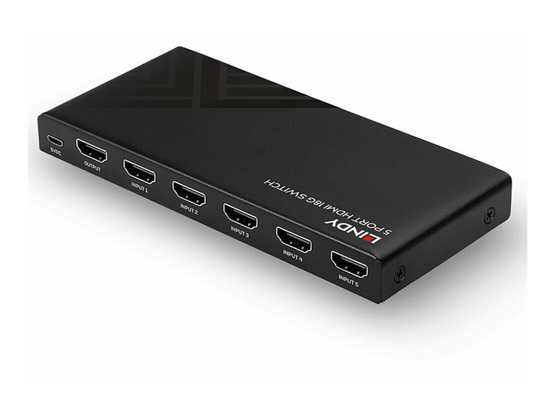 Switch HDMI 5 ports, 18G