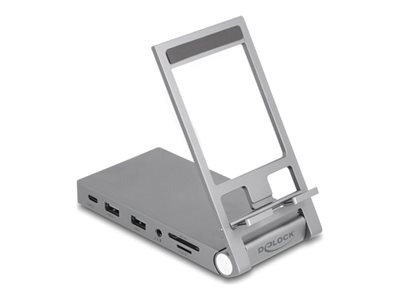 DELOCK Tablet und Notebook Dockingstation 4K mit int. Halt. - 88199