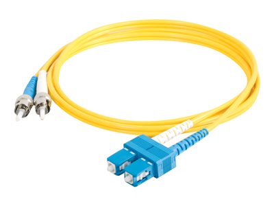 C2G 3m SC-ST 9/125 Duplex Single Mode OS2 Fiber Cable TAA