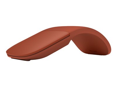 Microsoft Surface Arc Mouse - Mouse - optical - 2 buttons - wireless - Bluetooth 4.1 - poppy red - commercial
