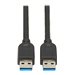 Eaton Tripp Lite Series USB 3.2 Gen 1 SuperSpeed A/A Cable (M/M), Black, 6 ft. (1.83 m)