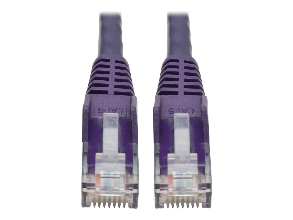Tripp Lite 2ft Cat6 Snagless Molded Patch Cable UTP Purple RJ45 M/M 2'
