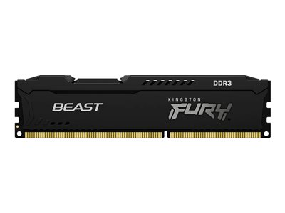 DDR3 16GB PC 1600 CL10 Kingston KIT (2x 8GB) FURY Beast bla Kit - KF316C10BBK2/16