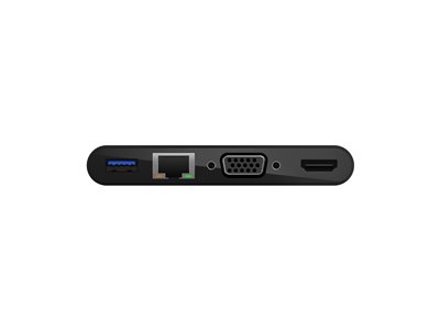 multiport adapter - USB-C - VGA, HDMI - 1GbE
