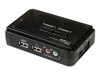 StarTech.com 2 Port USB VGA KVM Switch - Single VGA - Hot-key & Audio Support - 2048x1536 @60Hz KVM Switch - KVM Video Switch