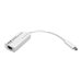 Eaton Tripp Lite Series USB-C to Gigabit Ethernet NIC Network Adapter 10/100/1000 Mbps White