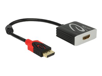 DELOCK Adapter Displayport -> HDMI-Buchse schwarz 20cm Kabel - 62719