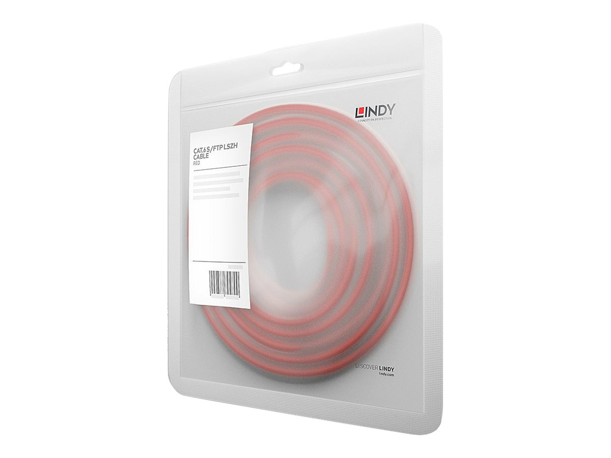 LINDY S/FTP Cat.6 Cable Red 15m