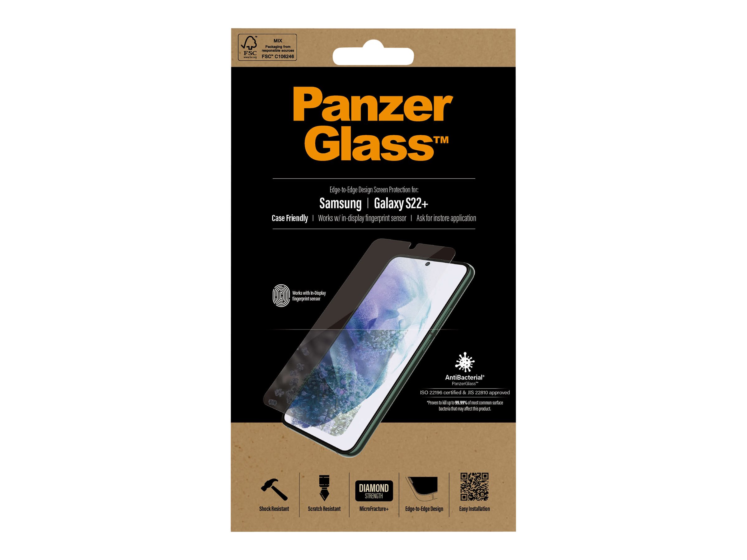 PanzerGlass Krystalklar Samsung Galaxy S22+