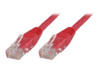 MicroConnect CAT 5e Ikke afskærmet parsnoet (UTP) 50cm Netværkskabel Rød