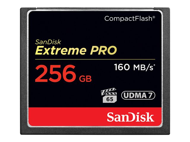 SANDISK Extreme PRO CompactFlash 256GB SDCFXPS-256G-X46