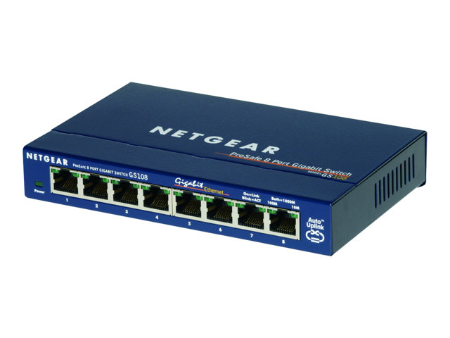 Image of NETGEAR GS108 - switch - 8 ports - unmanaged