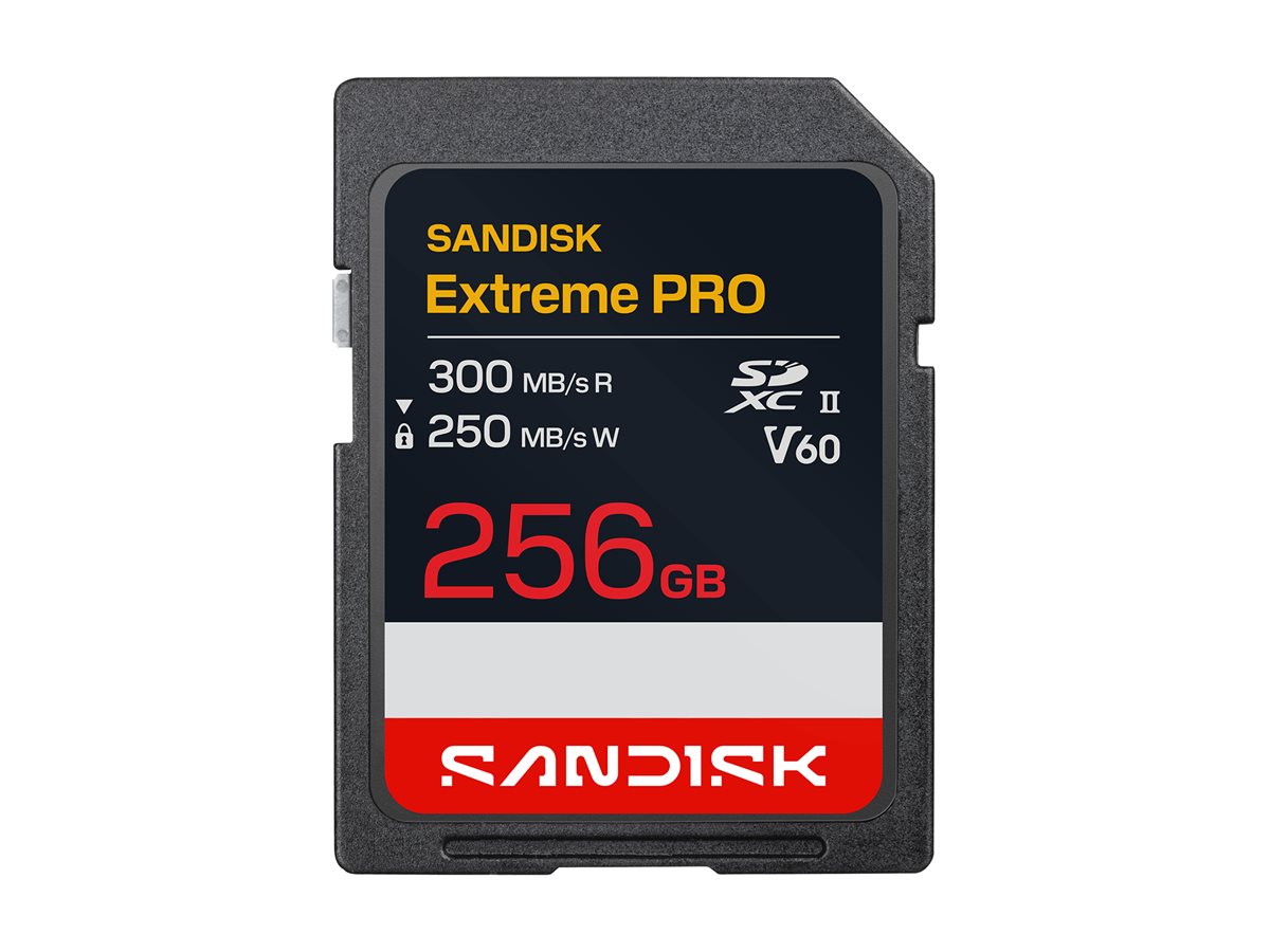 SanDisk Extreme PRO - paměťová karta flash - 256 GB - SDXC UHS-II
