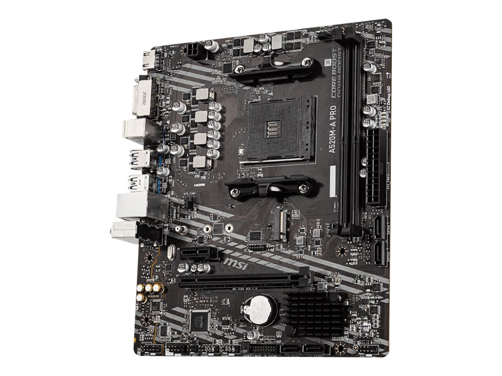 MSI A520M-A PRO - základní deska - mikro ATX - Socket AM4 - AMD A520 – foto 2