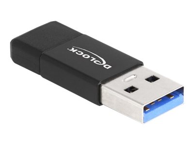 DELOCK USB 3.2 Gen 2 Adapter USB-A zu USB-C Buchse aktiv SW - 60001