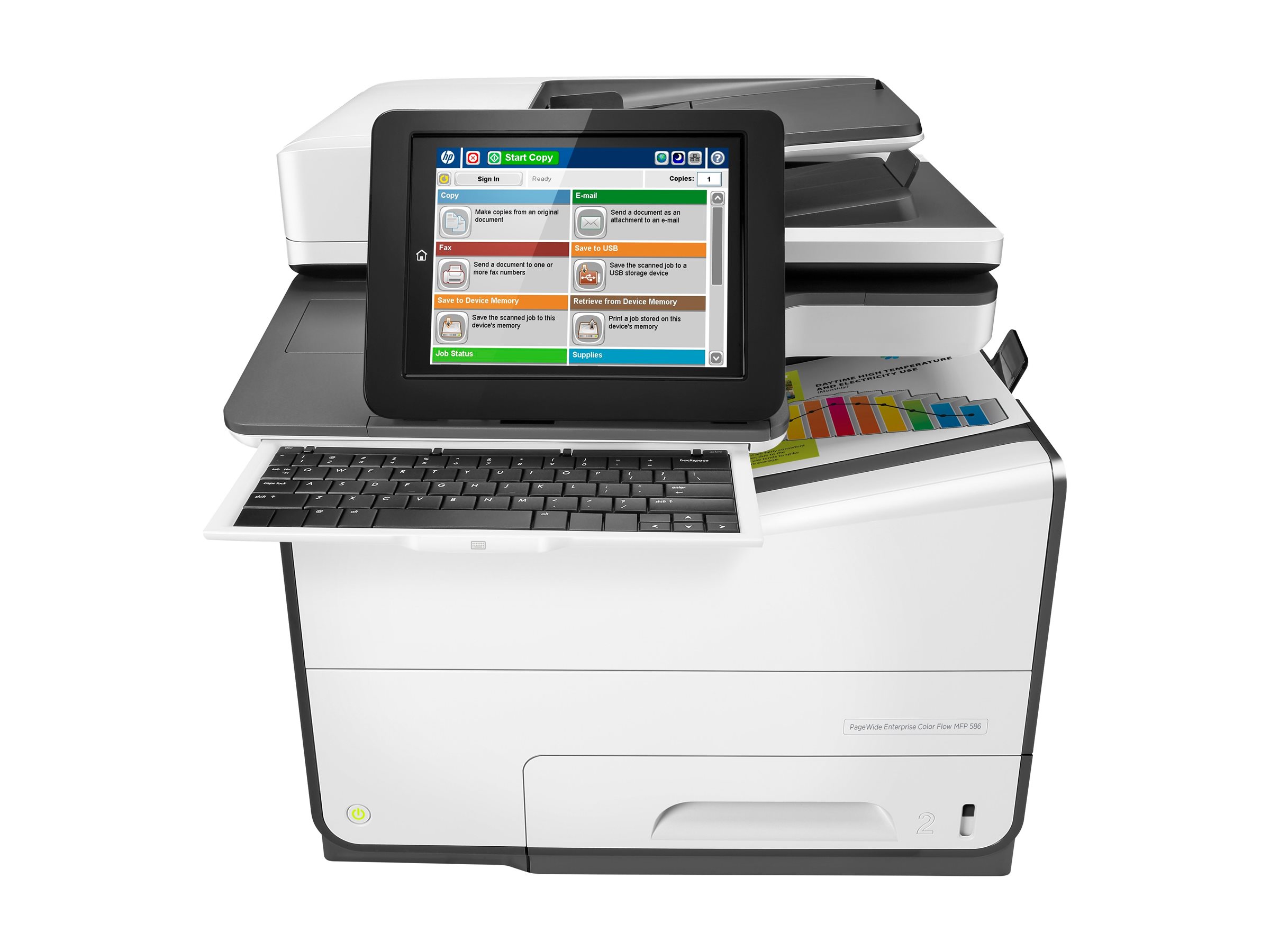 HP PageWide Enterprise Color Flow MFP 586z | Overview, Specs