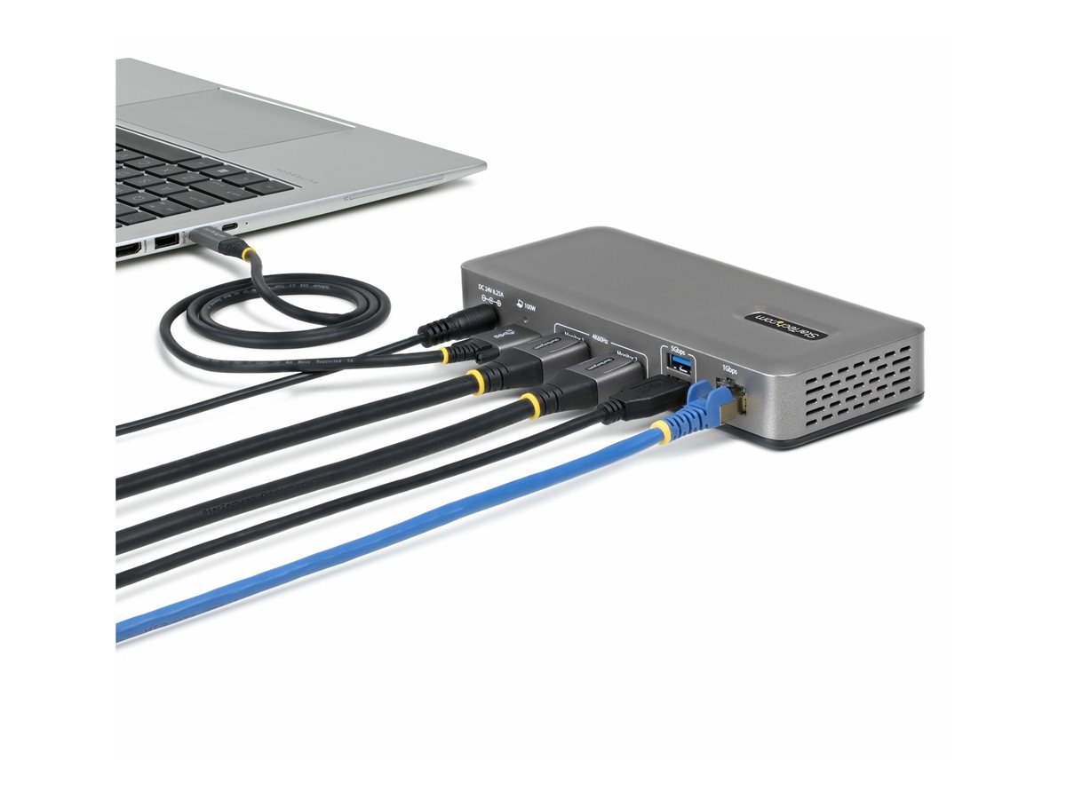 USB-C Dock 2x DP 4K60 1GbE 100W PD – foto 3