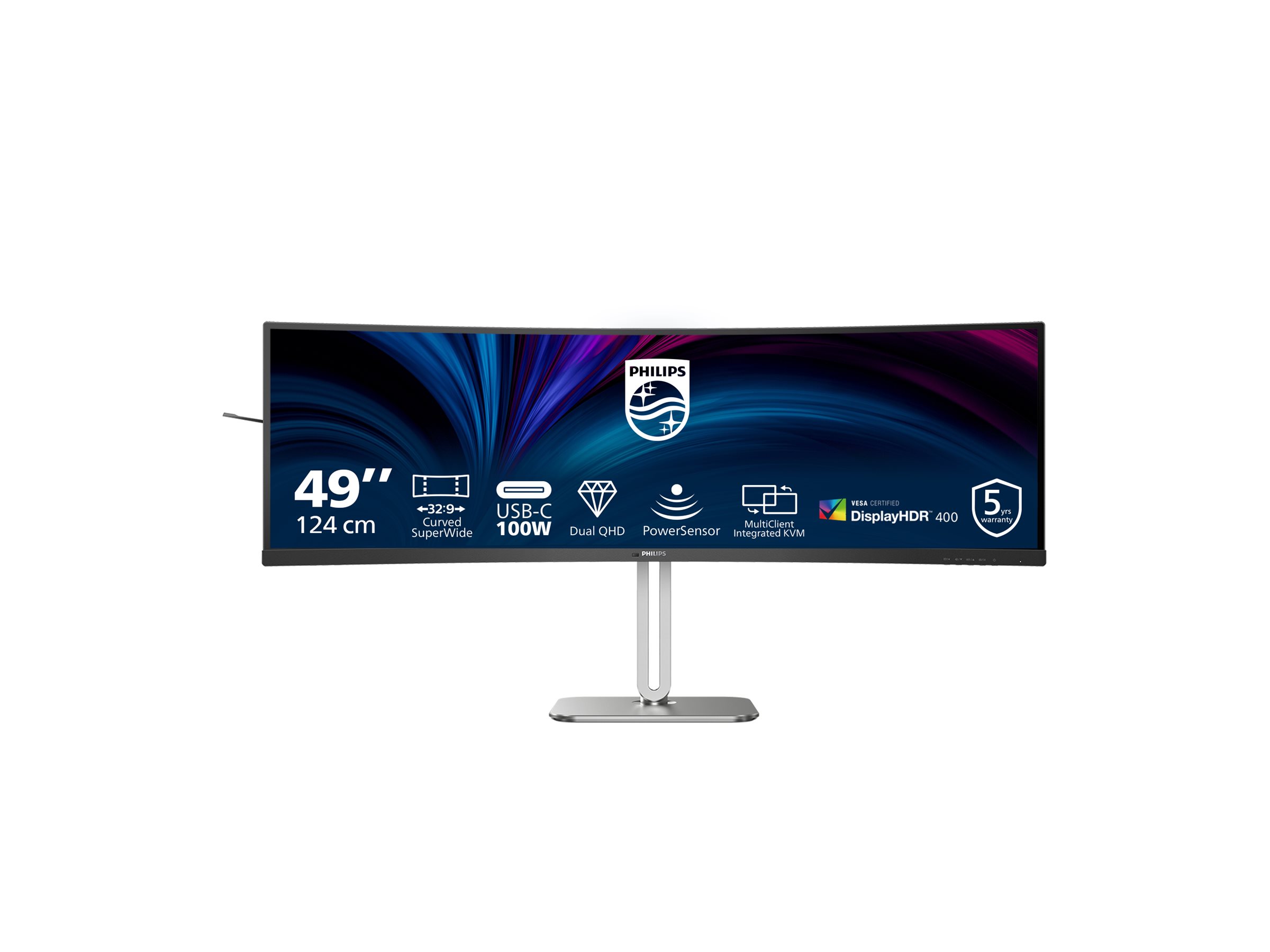 Philips 49B2U5900C LED monitor curved 49 Product shot Bottom 75700