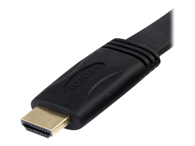 Image of StarTech.com 5m Flat High Speed HDMI Cable with Ethernet Ultra HD 4kx2k - HDMI cable with Ethernet - 5 m
