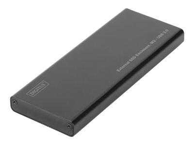 DIGITUS Externes Gehäuse M.2 SATA SSD Alu schwarz - DA-71111