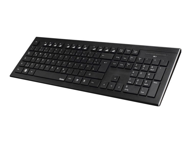Hama Cortino Keyboard And Mouse Set Uk Black Input Device