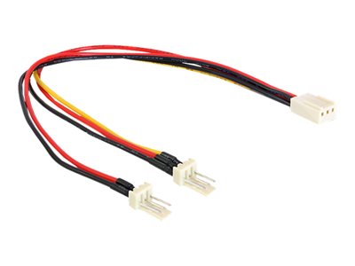 DELOCK Stromkabel 3pin -> 2x 3pin Bu/St 0.22m