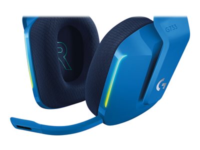 Logitech G G733 LIGHTSPEED Wireless RGB Gaming Headset - Headset - full size - 2.4 GHz - wireless - blue (981-000943) business | Atea