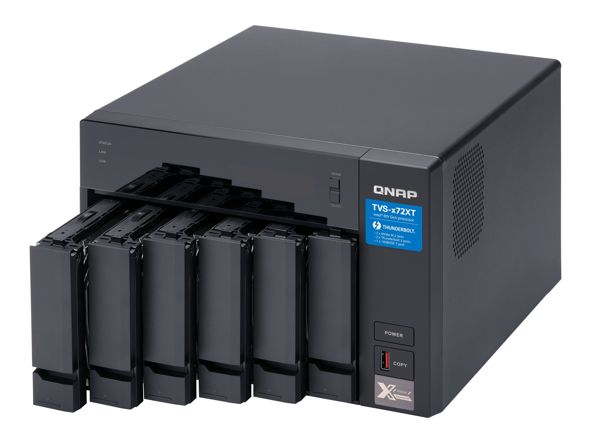 QNAP TVS-672XT - NAS server | Overview, Specs, Details | SHI