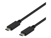 DELTACO USB 3.1 USB Type-C kabel 50cm Sort
