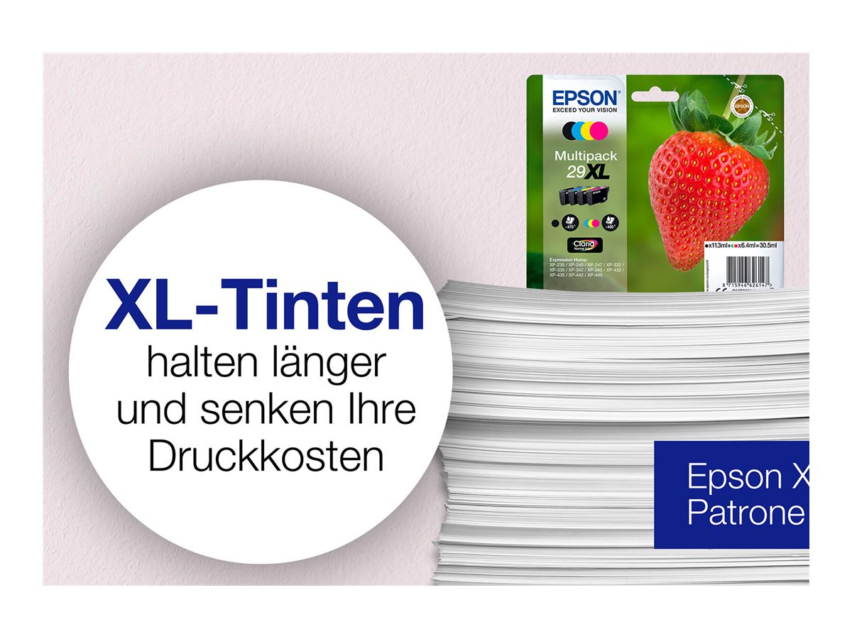 Epson 29XL Multipack - 4-balení - XL - černá, žlutá, azurová, purpurová - originální - inkoustová cartridge – foto 3