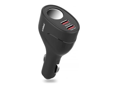 mbeat Gorilla Power car power adapter dual port automobile cigarette lighter 2 x USB 21 Product shot Left-angle 79150