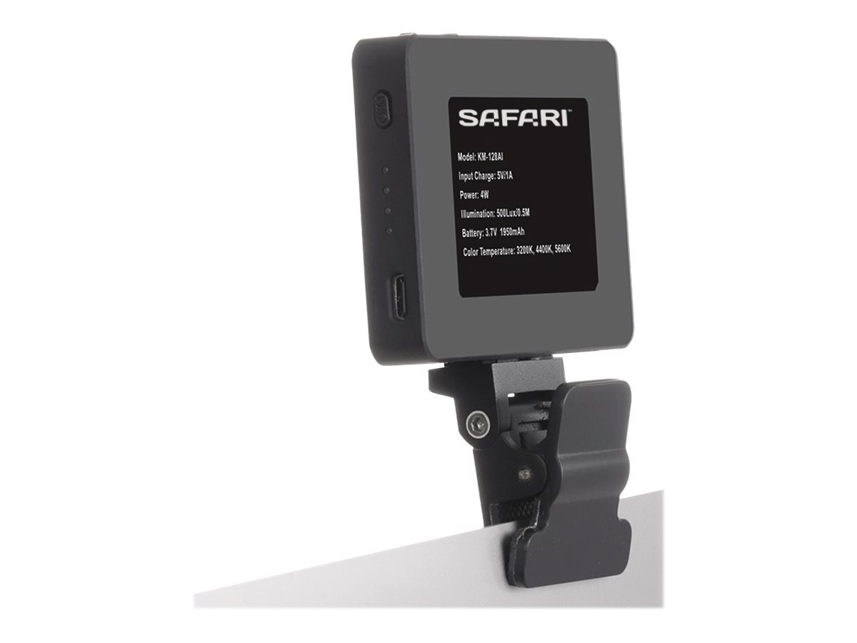 Safari Connect Videoconferencing LED Light - Black - SAFARIVCL - Open Box or Display Models Only